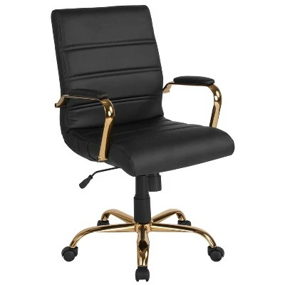 Merrick Lane Contemporary Mid-Back Home Office Chair with Padded Arms 12 Merrick Lane Contemporary Mid-Back Home Office Chair with Padded Arms - Image 10