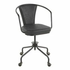 Oregon Industrial Upholstered Task Chair - LumiSource Black/green -Office Chairs Sales Shop unnamed file 4532