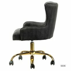 Velvet Office Task Chair with Metal Base | Karat Home -Office Chairs Sales Shop unnamed file 4536
