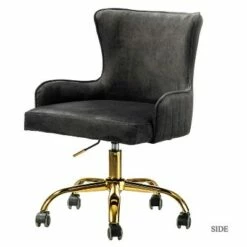 Velvet Office Task Chair with Metal Base | Karat Home -Office Chairs Sales Shop unnamed file 4542