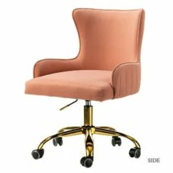 Velvet Office Task Chair with Metal Base | Karat Home -Office Chairs Sales Shop unnamed file 4544