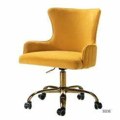 Velvet Office Task Chair with Metal Base | Karat Home -Office Chairs Sales Shop unnamed file 4546