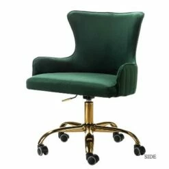 Velvet Office Task Chair with Metal Base | Karat Home -Office Chairs Sales Shop unnamed file 4549