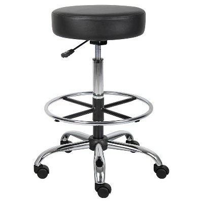 Medical/Drafting Stool - Boss Office Products Black 3 Medical/Drafting Stool - Boss Office Products Black - Image 2