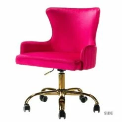 Velvet Office Task Chair with Metal Base | Karat Home -Office Chairs Sales Shop unnamed file 4550