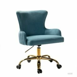 Velvet Office Task Chair with Metal Base | Karat Home -Office Chairs Sales Shop unnamed file 4551
