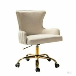 Velvet Office Task Chair with Metal Base | Karat Home -Office Chairs Sales Shop unnamed file 4552