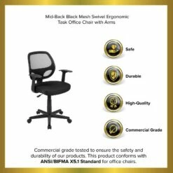 Emma and Oliver Mid-Back Mesh Swivel Ergonomic Task Office Chair - Arms, BIFMA Certified 27 Emma and Oliver Mid-Back Mesh Swivel Ergonomic Task Office Chair - Arms, BIFMA Certified -Office Chairs Sales Shop unnamed file 4577
