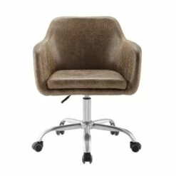 Rylen Office Chair - Linon Brown