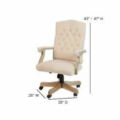 Flash Furniture Martha Washington Executive Swivel Office Chair with Arms -Office Chairs Sales Shop unnamed file 4600