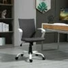 Vinsetto Office Chair Linen Swivel Computer Desk Chair Home Study Task Chair with Wheels Arm -Office Chairs Sales Shop unnamed file 4609