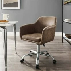 Rylen Office Chair - Linon Brown -Office Chairs Sales Shop unnamed file 463