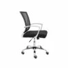 Modern Home Zuna Ergonomic Design Breathable Mesh Modern Mid Back Office Desk Chair with Lumbar Support, Steel Base, and Rolling Wheels, White & Black -Office Chairs Sales Shop unnamed file 4654