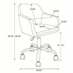 Rylen Office Chair - Linon Brown -Office Chairs Sales Shop unnamed file 466