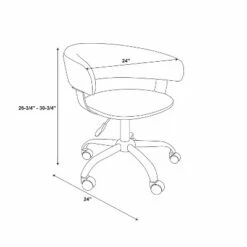 Reed Gas Lift Desk Chair - Powell Company White -Office Chairs Sales Shop unnamed file 4686