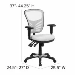 Flash Furniture Mid-Back Mesh Multifunction Executive Swivel Ergonomic Office Chair with Adjustable Arms -Office Chairs Sales Shop unnamed file 4714