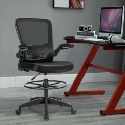 Costway Tall Office Chair Adjustable Height w/Lumbar Support Flip Up Arms -Office Chairs Sales Shop unnamed file 4749