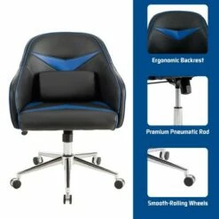 Costway Office Chair Swivel Adjustable Height w/ Massage Lumbar Support Blue 18 Costway Office Chair Swivel Adjustable Height w/ Massage Lumbar Support Blue -Office Chairs Sales Shop unnamed file 4768
