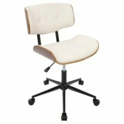 Lombardi Mid-Century Modern Office Chair with Swivel - LumiSource Black -Office Chairs Sales Shop unnamed file 4777