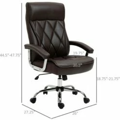 Vinsetto High Back Executive Office Chair Computer Desk Chair Adjustable Ergonomic Home Office Chair DiamondStitched PU Leather Swivel with Padded Armrests 14 Vinsetto High Back Executive Office Chair Computer Desk Chair Adjustable Ergonomic Home Office Chair DiamondStitched PU Leather Swivel with Padded Armrests -Office Chairs Sales Shop unnamed file 4783