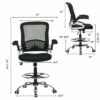 Costway Mesh Drafting Chair Mid Back Office Chair Adjustable Height Flip-Up Arm Black 2 Costway Mesh Drafting Chair Mid Back Office Chair Adjustable Height Flip-Up Arm Black -Office Chairs Sales Shop unnamed file 4789