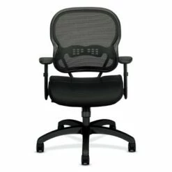 Wave Mid Back Office Chair with Adjustable Arms Black - HON