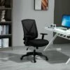 Vinsetto Ergonomic Mesh Office Chair with Lumbar Back Support Adjustable Height and Armrests for Home Office -Office Chairs Sales Shop unnamed file 4805