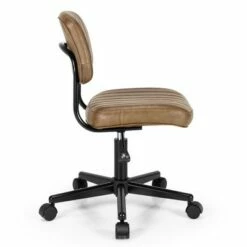 Costway PU Leather Office Chair Adjustable Swivel Task Chair w/ Backrest -Office Chairs Sales Shop unnamed file 4821