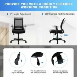 Costway Mesh Office Chair Mid Back Task Chair Height Adjustable w/Lumbar Support 16 Costway Mesh Office Chair Mid Back Task Chair Height Adjustable w/Lumbar Support -Office Chairs Sales Shop unnamed file 4839