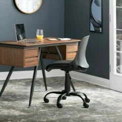 Folding Back Task Chair - studio designs Black