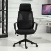 Vinsetto Ergonomic Home Office Mesh Desk Chairs,Adjustable Seat & Headrest, Rocking Function