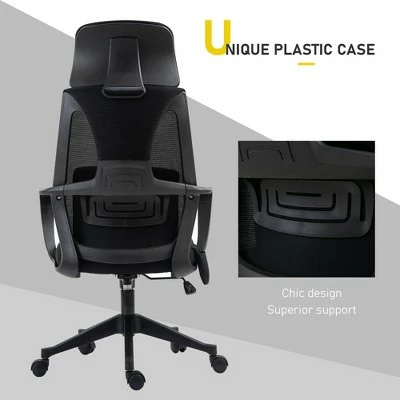 Vinsetto Ergonomic Home Office Mesh Desk Chairs,Adjustable Seat & Headrest, Rocking Function 8 Vinsetto Ergonomic Home Office Mesh Desk Chairs,Adjustable Seat & Headrest, Rocking Function - Image 6