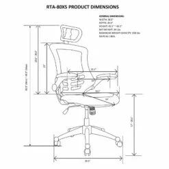 Modern Task Chair Black - Techni Mobili -Office Chairs Sales Shop unnamed file 489