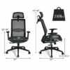 Costway Ergonomic High Back Mesh Office Chair Recliner Task Chair w/Hanger GreyBlack -Office Chairs Sales Shop unnamed file 4893