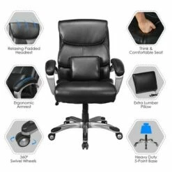 Costway Executive Office Recliner Chair High Back Adjustable Task Chair w/Lumbar Support -Office Chairs Sales Shop unnamed file 4922