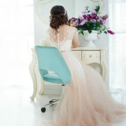 Costway Velvet Accent Office Chair Adjustable Swivel Vanity Task Chair Green -Office Chairs Sales Shop unnamed file 4943