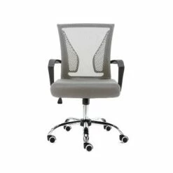 Modern Home Zuna Ergonomic Design Breathable Mesh Modern Mid Back Office Desk Chair with Lumbar Support, Steel Base, and Rolling Wheels, Black & Gray -Office Chairs Sales Shop unnamed file 4969