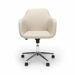 Upholstered Adjustable Home Office Chair with Wheels - OFM Gray