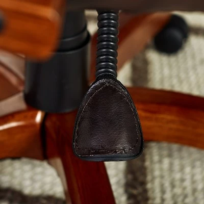 Big and Tall Executive Office Chair with Upgraded Wood Accents - Serta Ivory 14 Big and Tall Executive Office Chair with Upgraded Wood Accents - Serta Ivory - Image 12