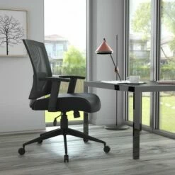 Mesh Back Task Chair - Boss Office Products Gray