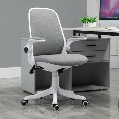 Vinsetto Ergonomic Office Chair 360° Swivel Task Desk Breathable Fabric Computer Rocker with Flipup Arms and Adjustable Height 3 Vinsetto Ergonomic Office Chair 360° Swivel Task Desk Breathable Fabric Computer Rocker with Flipup Arms and Adjustable Height