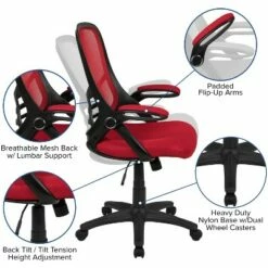 Flash Furniture High Back Mesh Ergonomic Swivel Office Chair with Flip-up Arms -Office Chairs Sales Shop unnamed file 5084
