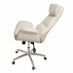 Mid Century Modern Bonded Leather Gaslift Adjustable Swivel Office Chair Cream - Glitzhome 14 Mid Century Modern Bonded Leather Gaslift Adjustable Swivel Office Chair Cream - Glitzhome -Office Chairs Sales Shop unnamed file 5161