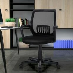 Costway Mid-Back Mesh Chair Height Adjustable Executive Chair w/ Lumbar Support -Office Chairs Sales Shop unnamed file 5188
