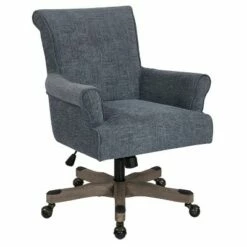 Megan Office Chair with Gray Wash Wood - OSP Home Furnishings Navy -Office Chairs Sales Shop unnamed file 5222