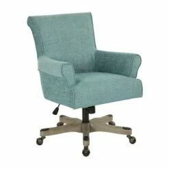 Megan Office Chair with Gray Wash Wood - OSP Home Furnishings Navy -Office Chairs Sales Shop unnamed file 5224