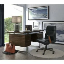 Modern Dawson Executive Office Chair - La-Z-Boy White