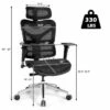 Costway Ergonomic Mesh Office Chair Adjustable High Back Chair w/ Lumbar Support -Office Chairs Sales Shop unnamed file 5268