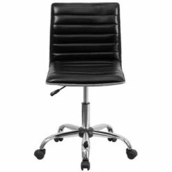 Low Back Designer Armless Ribbed Swivel Task Office Chair - Riverstone Furniture White -Office Chairs Sales Shop unnamed file 5338