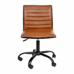 Low Back Designer Armless Ribbed Swivel Task Office Chair - Riverstone Furniture White -Office Chairs Sales Shop unnamed file 5346